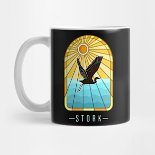 Stork artwork Mug